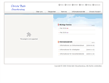 Tablet Screenshot of christa-bahr.de